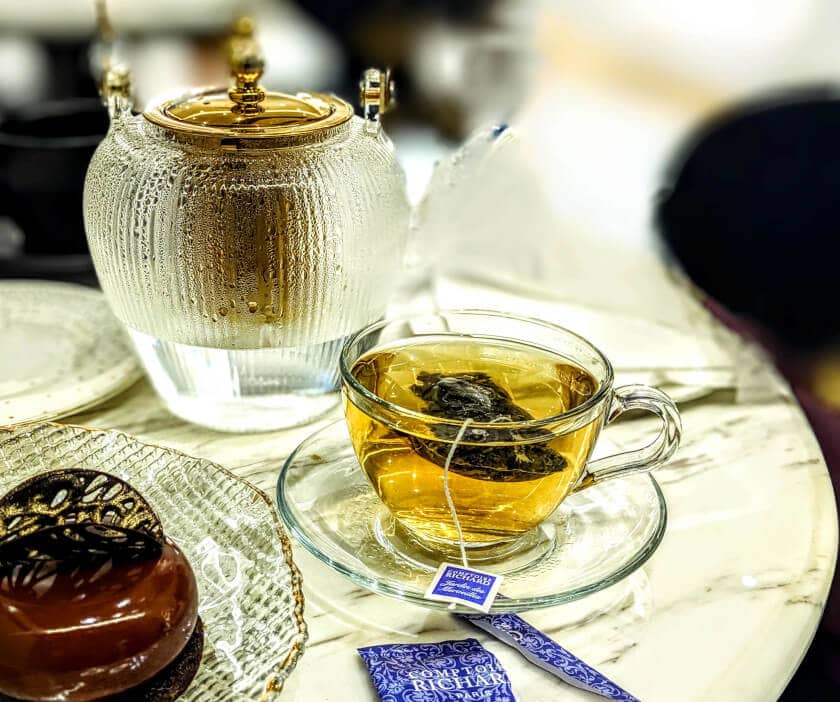 A glass teapot, a tea accessory that visually elevates the tea experience.