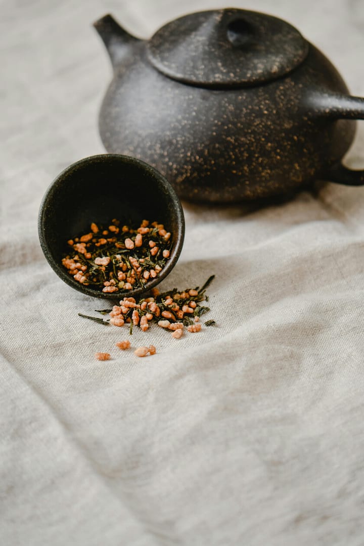 Genmaicha is a type of green tea that is blended with rice