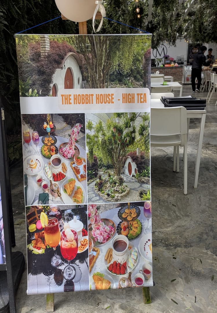 Poster for high tea in Cameron Flora Park