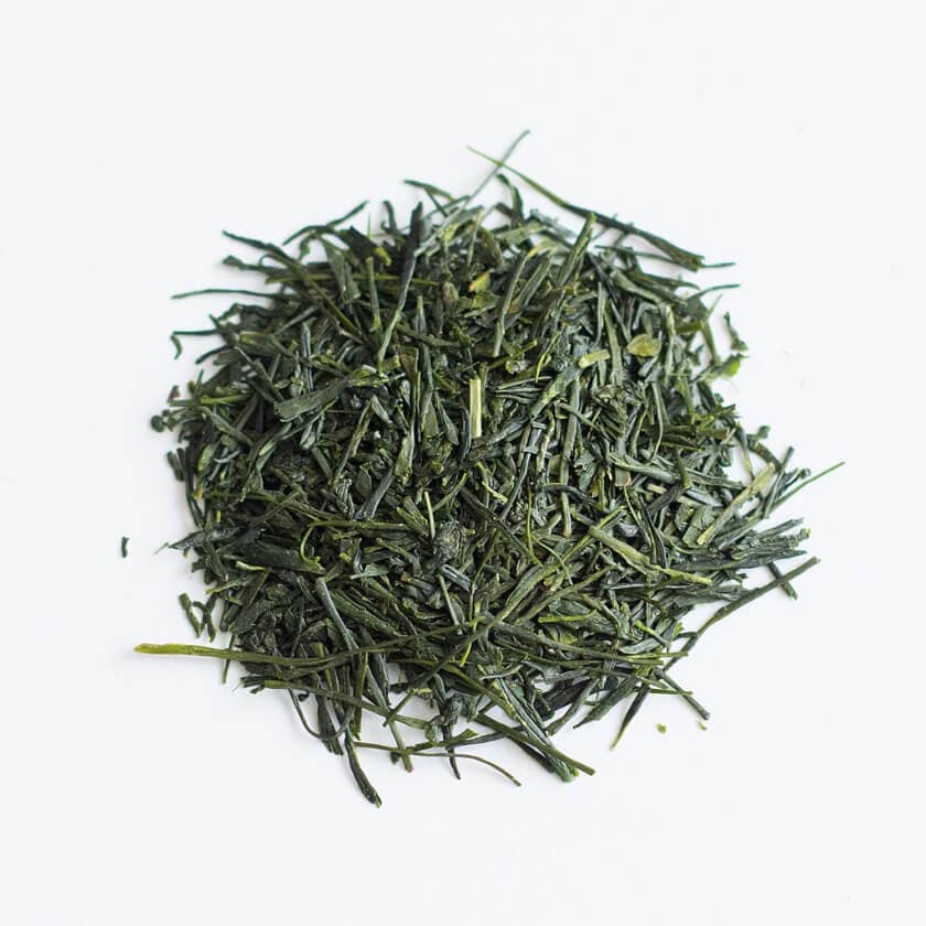 Sencha, one of the most common types of Japanese green tea